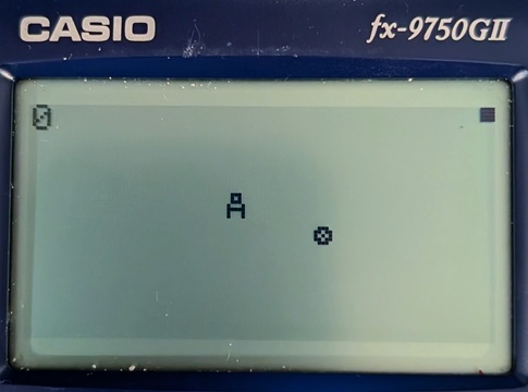 Collect game on calculator