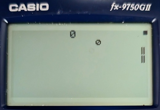 Pong game on calculator